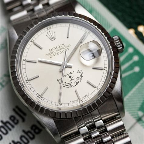 Rolex Datejust 16220 'Saudi Swords' Full Set